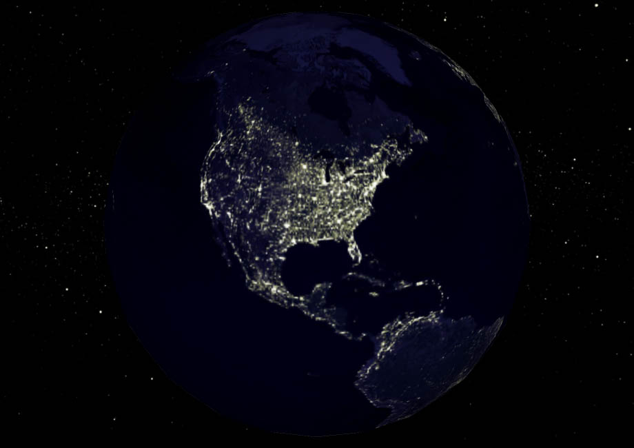 North America at Night